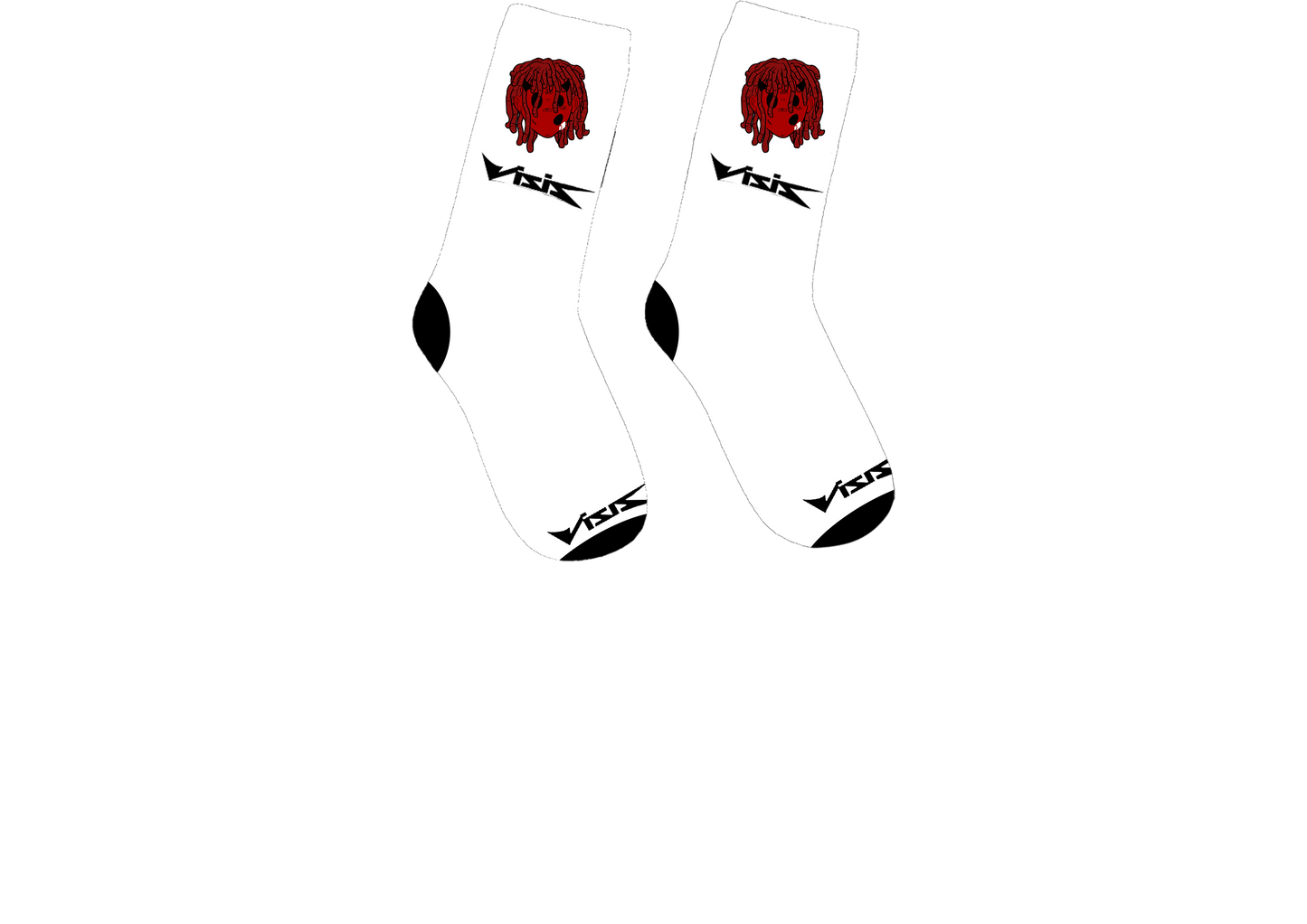 V logo socks (white)